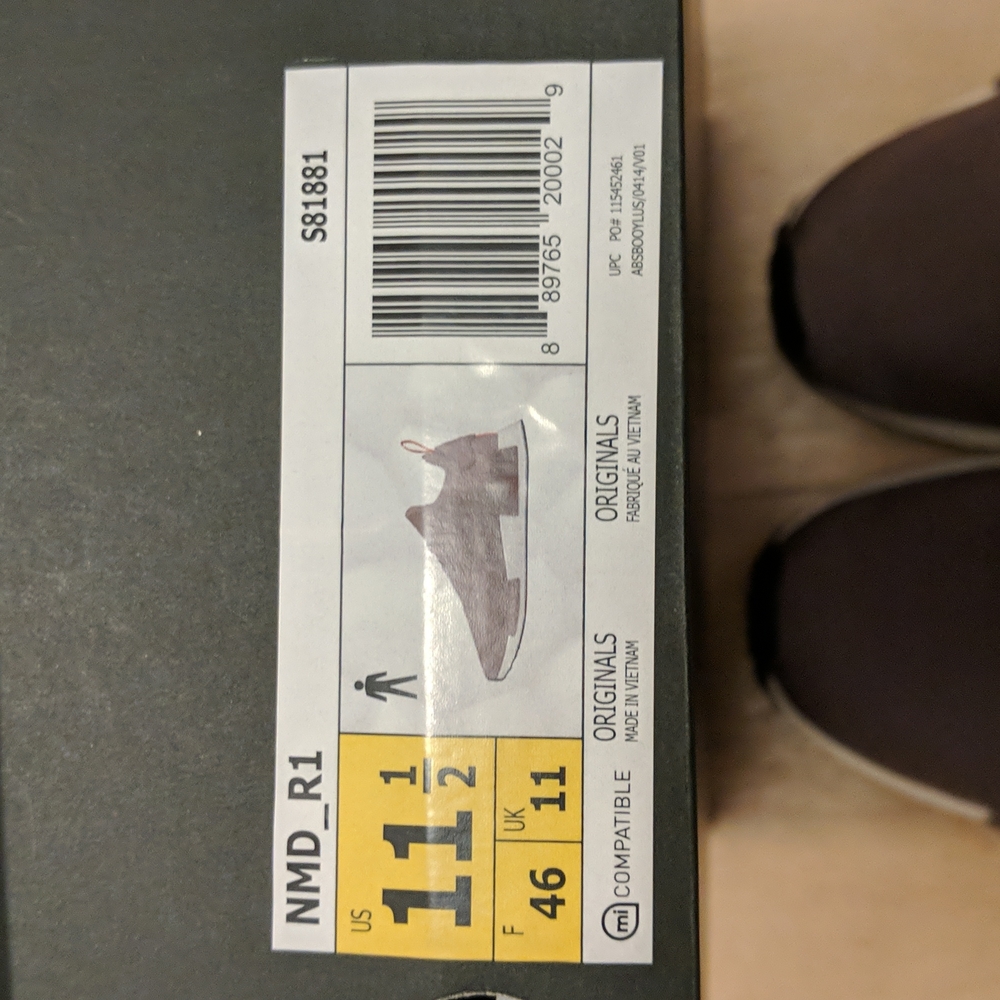 Adidas NMD_R1 size 11.5US men's gray NEW - Picture 2 of 5